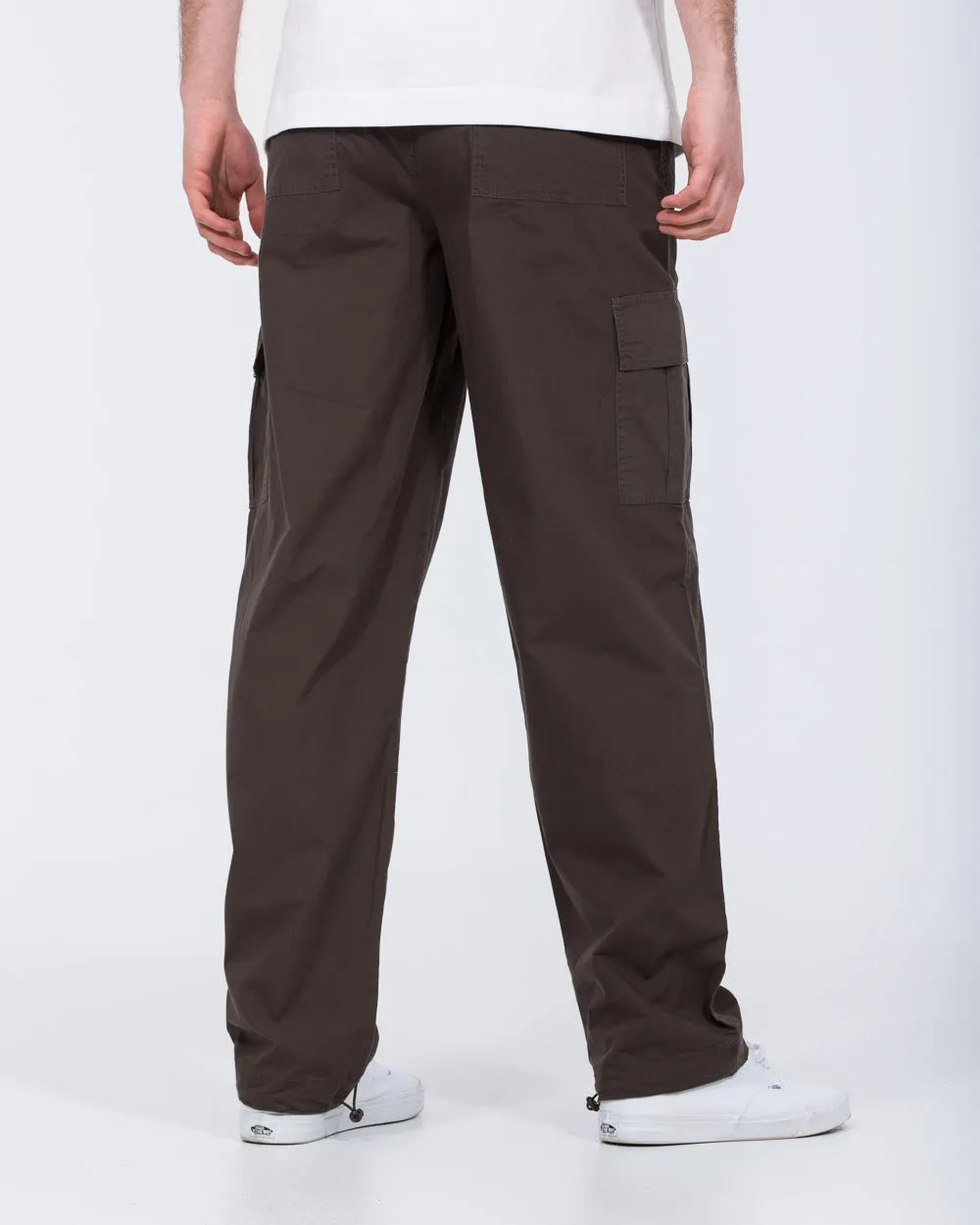 2t Reuben Tall Lightweight Oversized Cargo Trousers (charcoal)