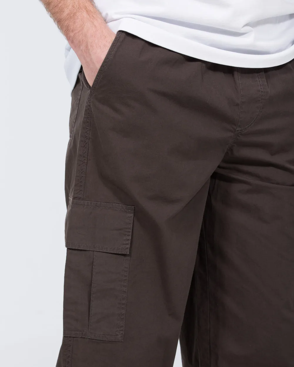 2t Reuben Tall Lightweight Oversized Cargo Trousers (charcoal)