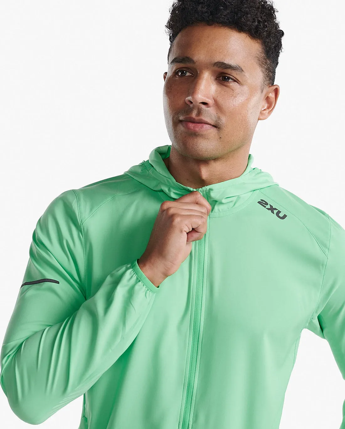 2XU Aero Running Jacket - Green
