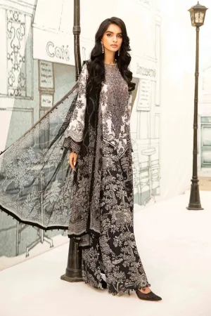 3 Piece Unstitched Embroidered Lawn Suit | MPT-2608-B