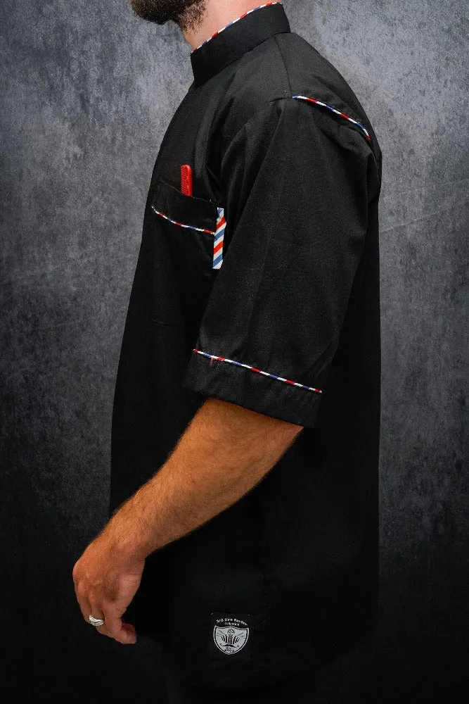 3rd Gen Barber Collection Gilles Barber Pole Trim Jacket (Black or White)