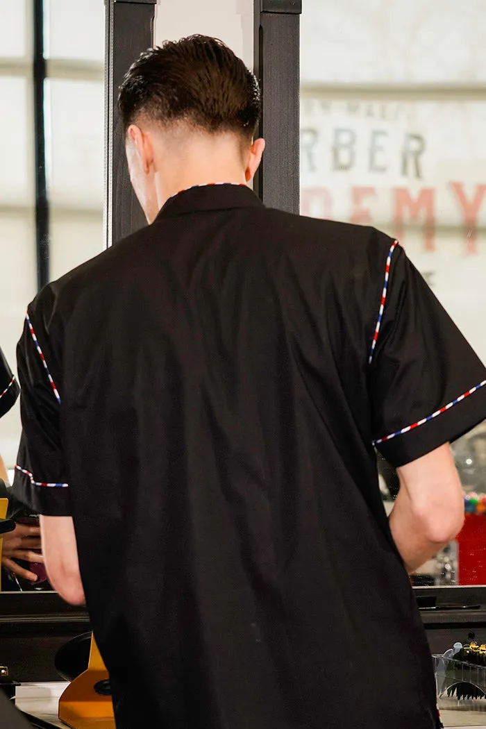 3rd Gen Barber Collection Gilles Barber Pole Trim Jacket (Black or White)