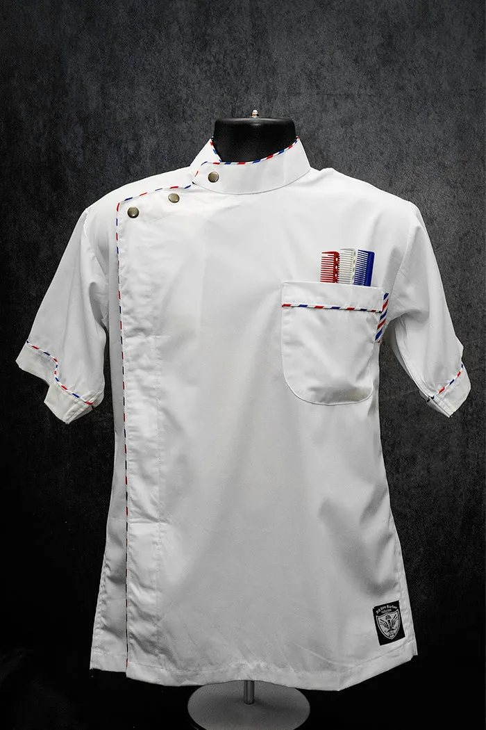 3rd Gen Barber Collection Gilles Barber Pole Trim Jacket (Black or White)