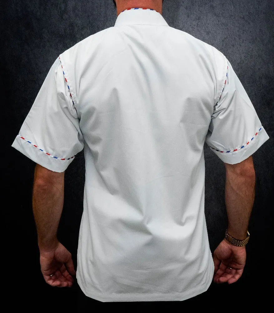 3rd Gen Barber Collection Gilles Barber Pole Trim Jacket (Black or White)
