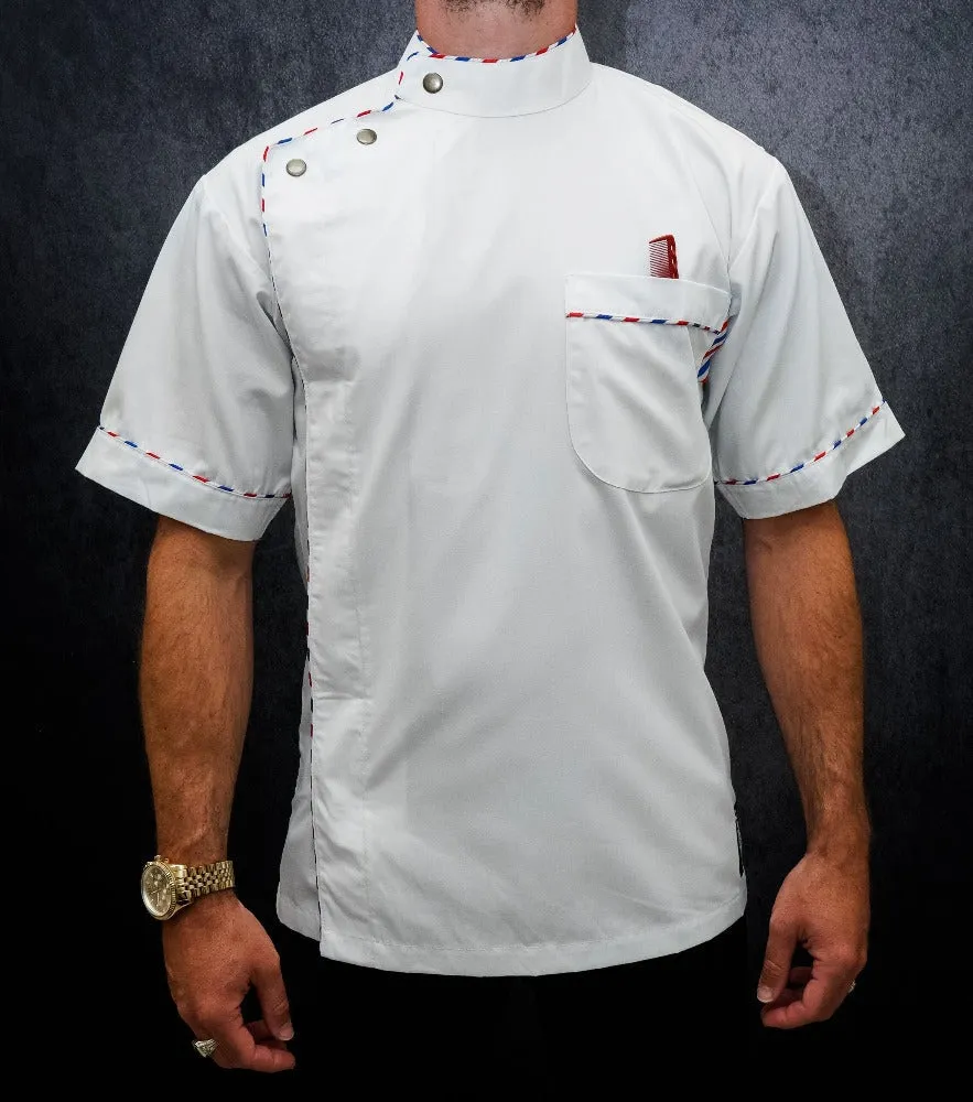 3rd Gen Barber Collection Gilles Barber Pole Trim Jacket (Black or White)