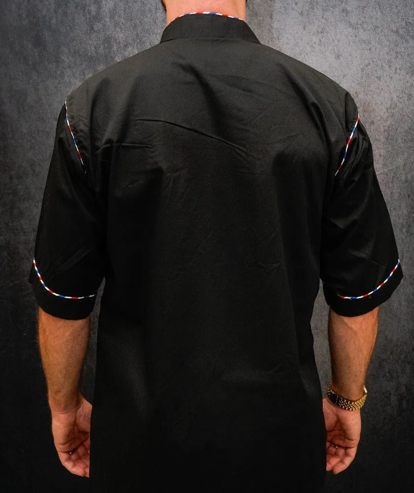 3rd Gen Barber Collection Gilles Barber Pole Trim Jacket (Black or White)
