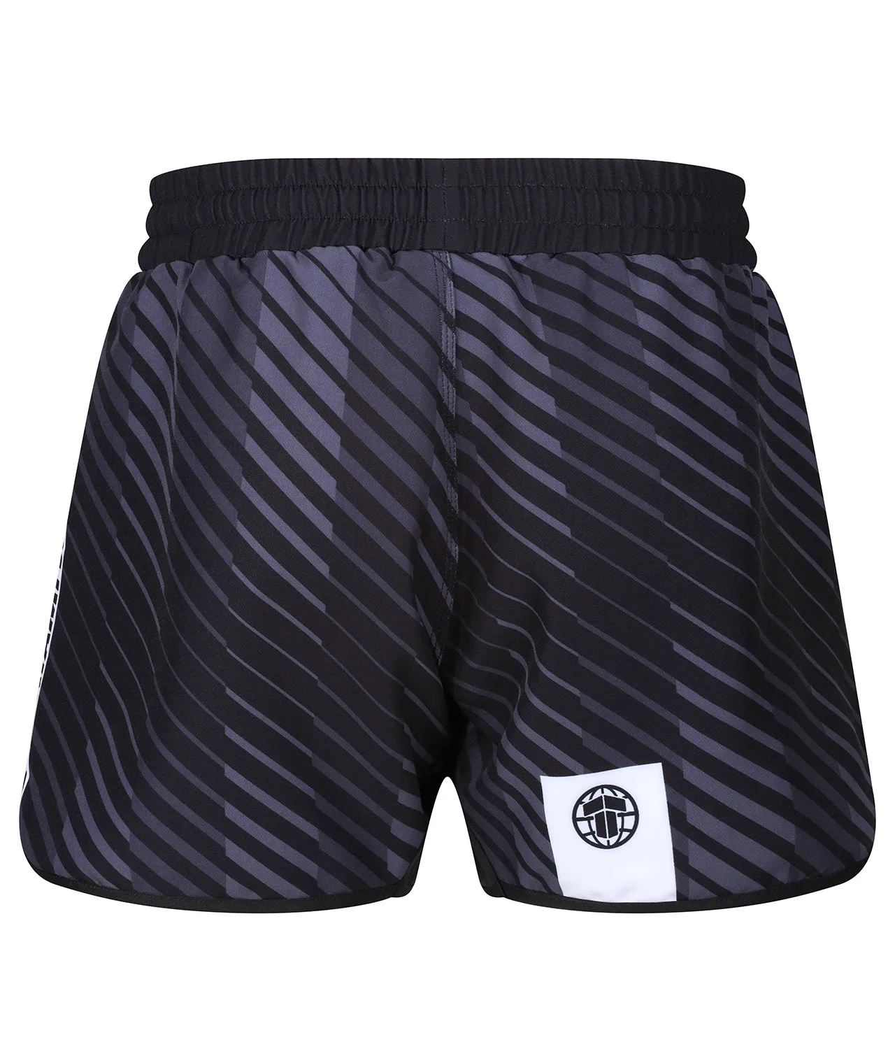 Abstract High Cut Shorts - Black & Grey
