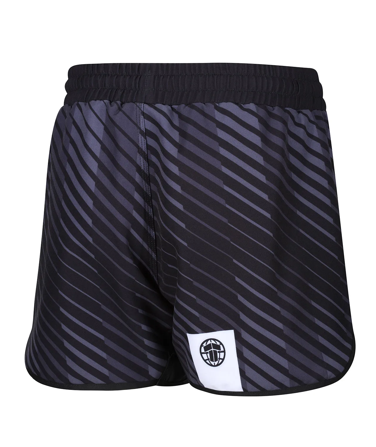 Abstract High Cut Shorts - Black & Grey