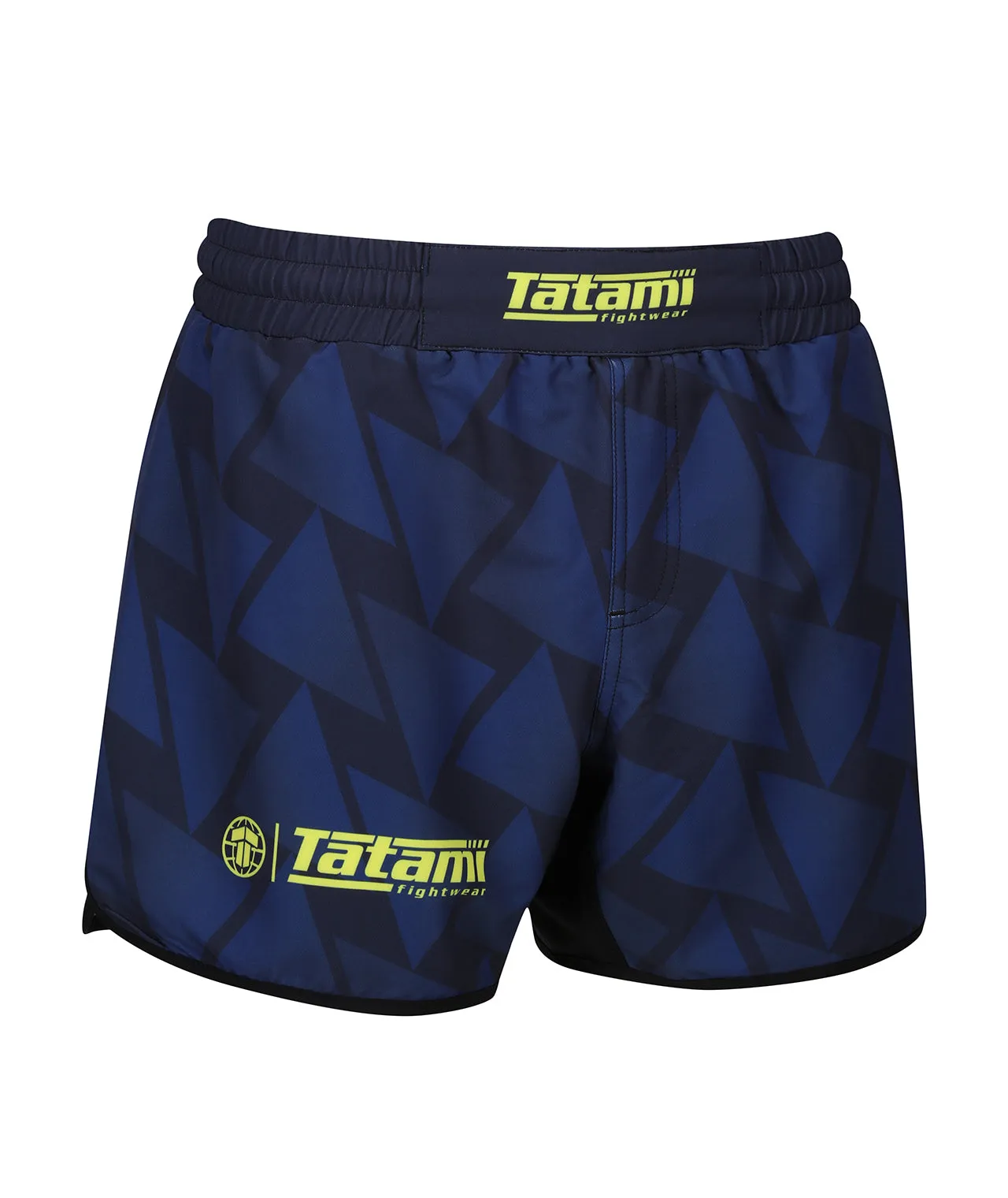 Abstract High Cut Shorts - Navy