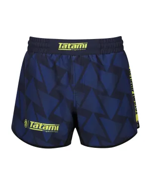 Abstract High Cut Shorts - Navy