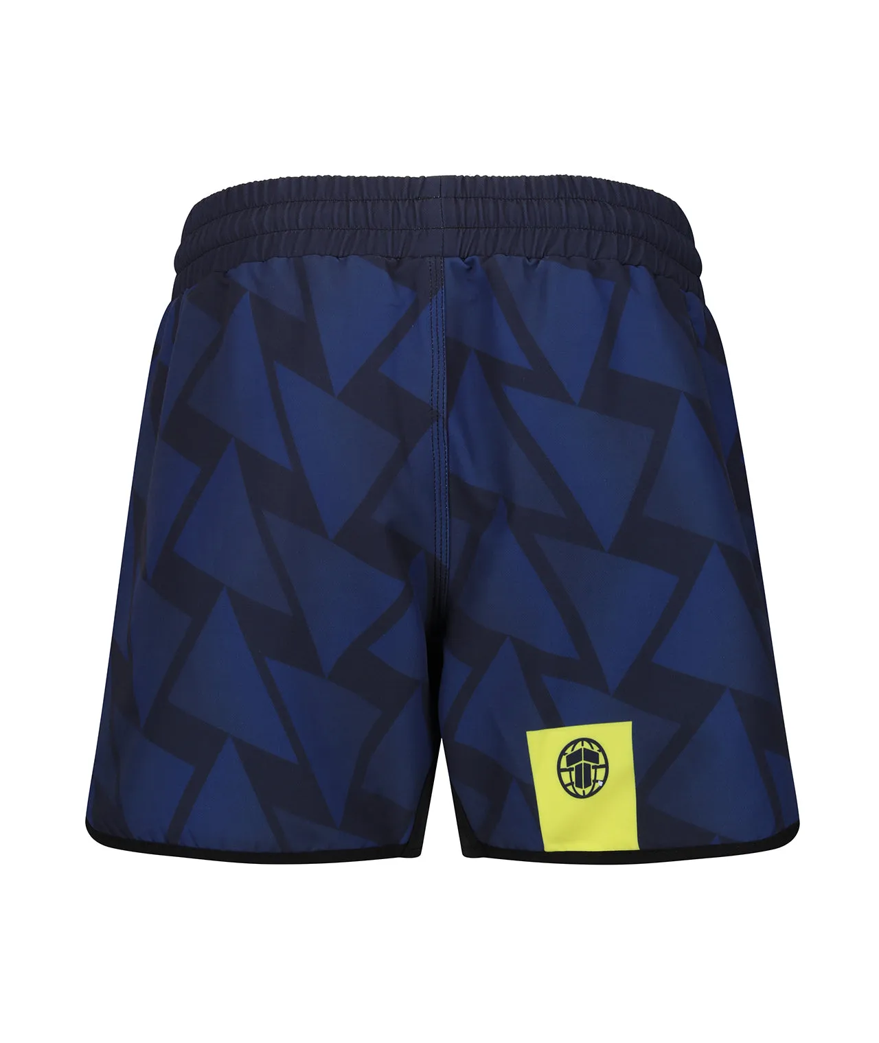 Abstract High Cut Shorts - Navy