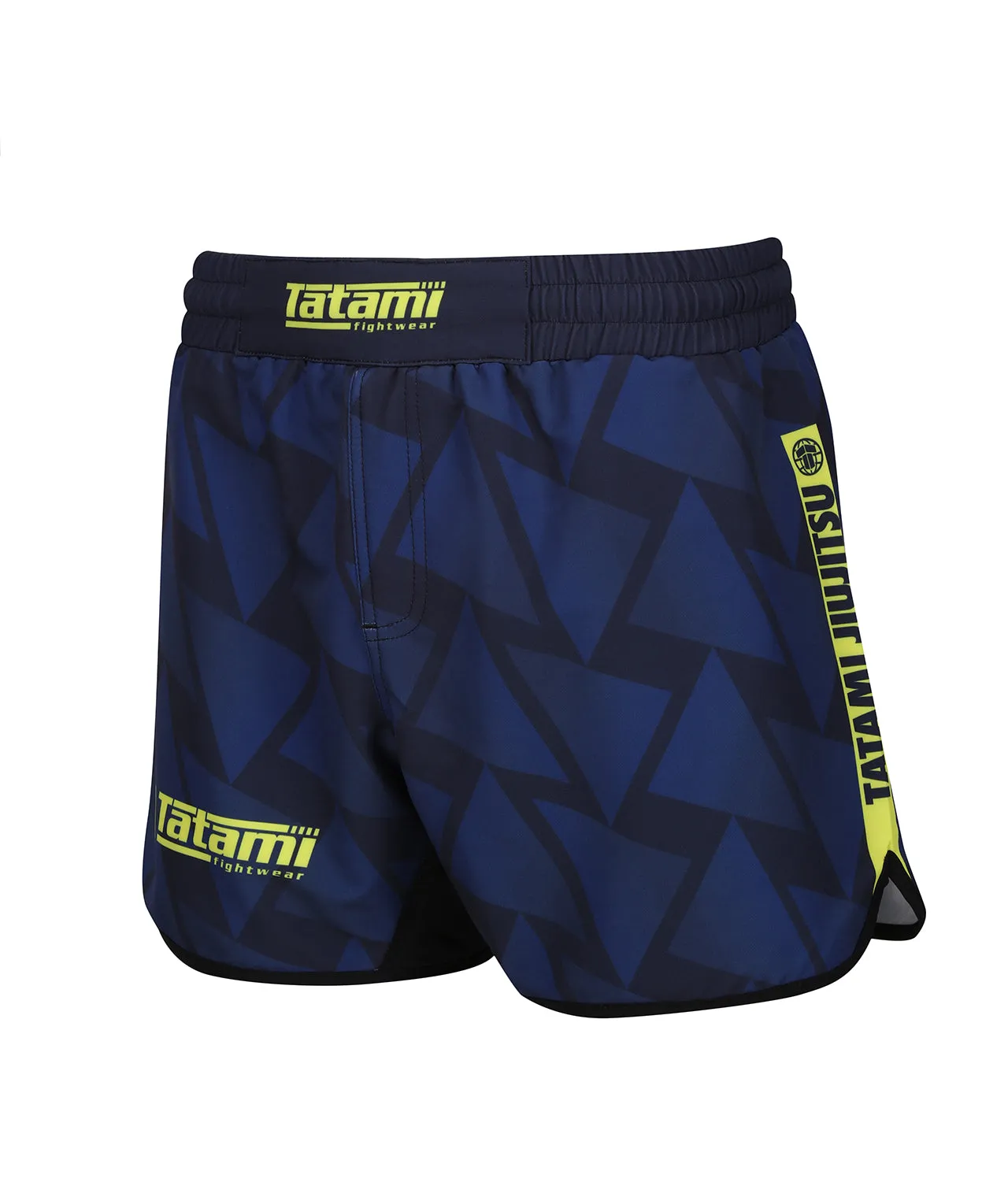 Abstract High Cut Shorts - Navy