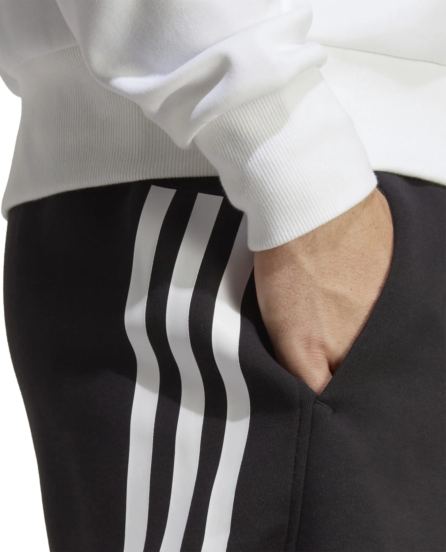adidas Future Icons 3 Stripes Mens Shorts - Black