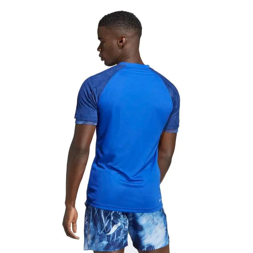 adidas Melbourne Mens Raglan T-Shirt - Lucid Blue