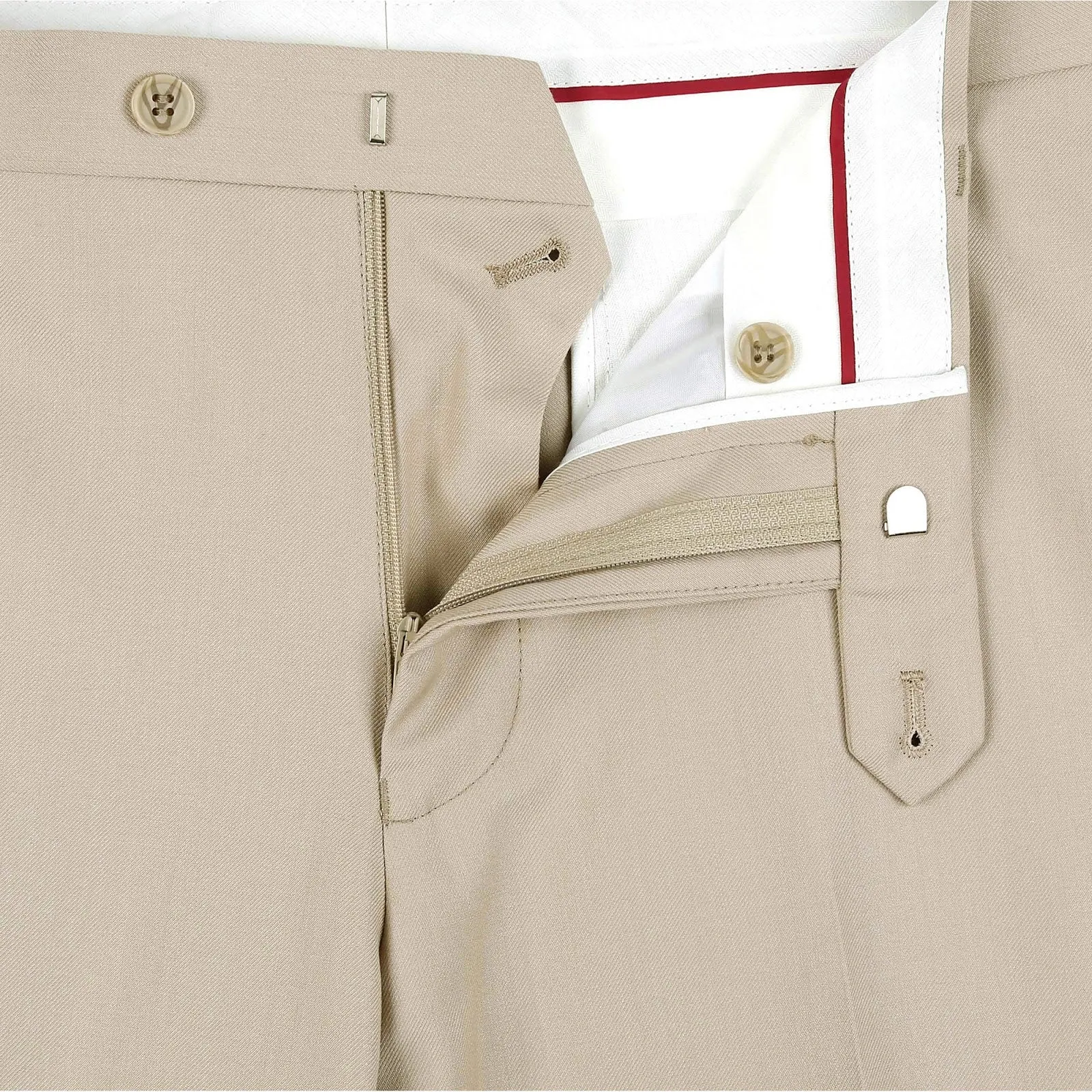 Alessandro Vitello by Renoir Beige 2-Piece Classic Fit Single Breasted Notch Lapel Suit 201-3
