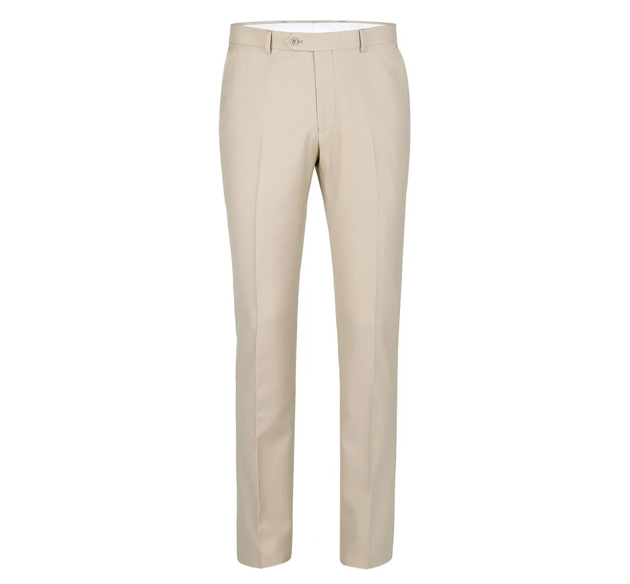 Alessandro Vitello by Renoir Beige 2-Piece Classic Fit Single Breasted Notch Lapel Suit 201-3