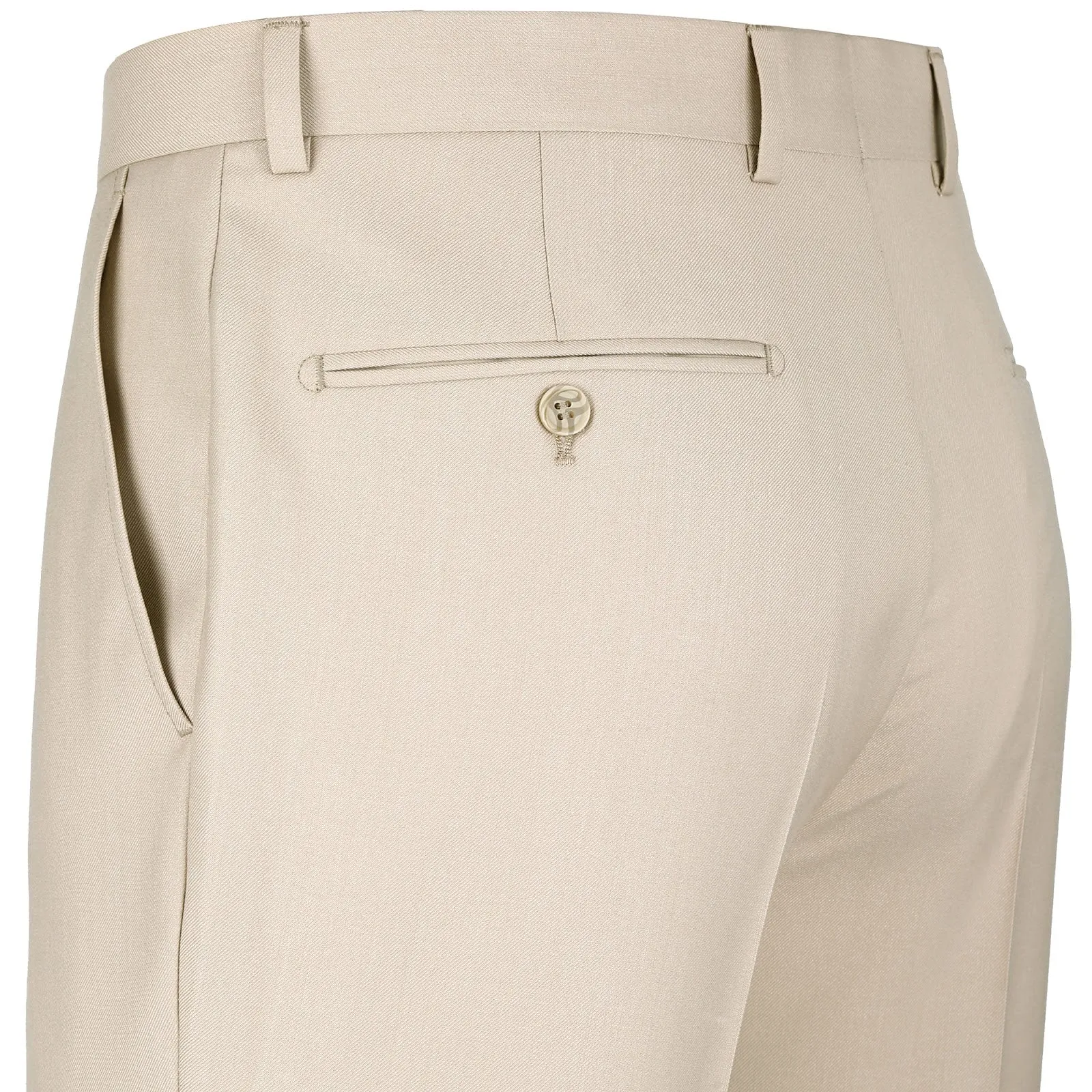 Alessandro Vitello by Renoir Beige 2-Piece Classic Fit Single Breasted Notch Lapel Suit 201-3