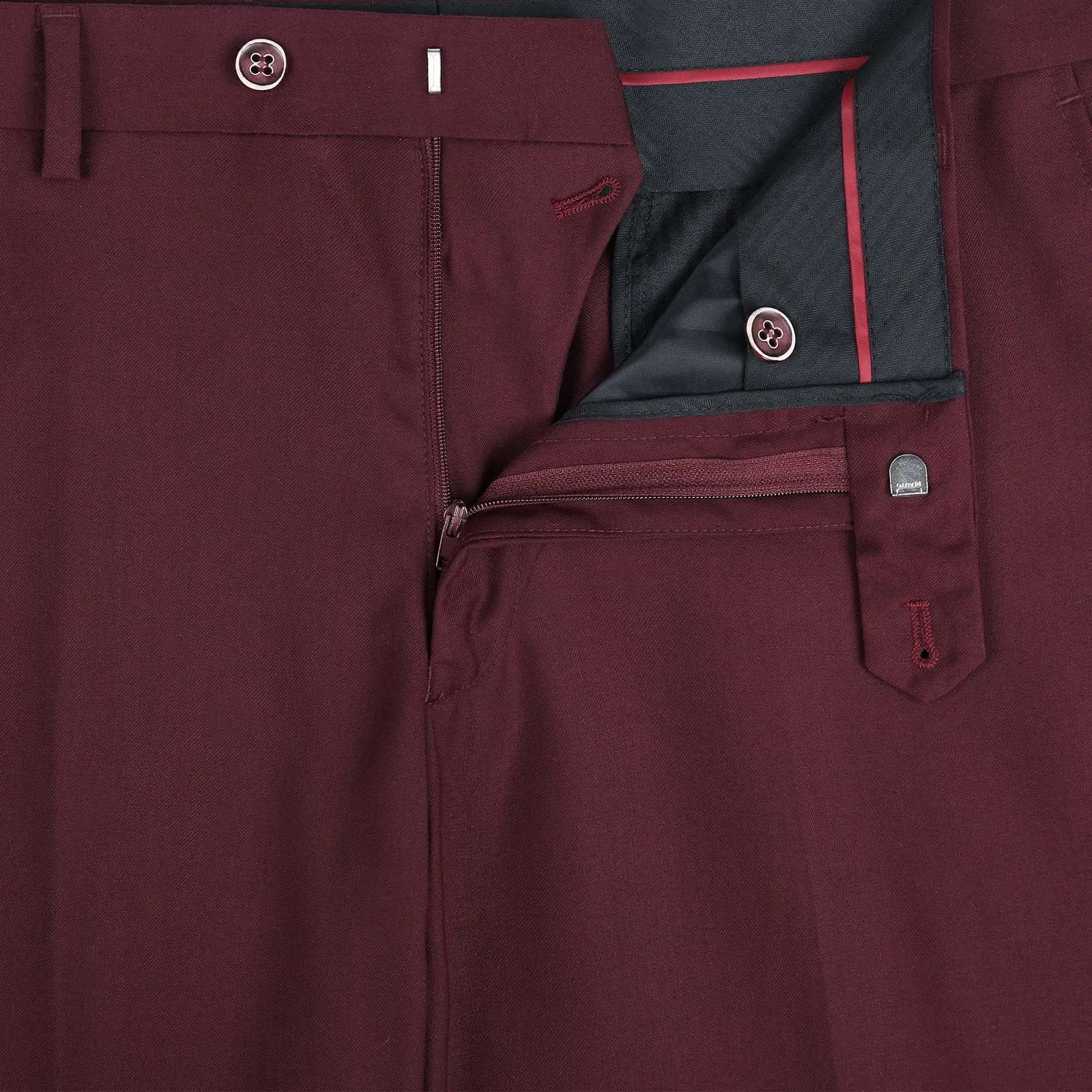 Alessandro Vitello by Renoir Burgundy 2-Piece Classic Fit Single Breasted Notch Lapel Suit 201-8