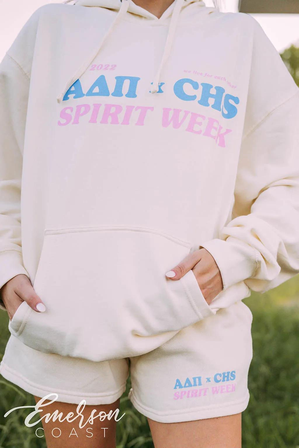 Alpha Delta Pi x CHS Spirit Sweat Shorts