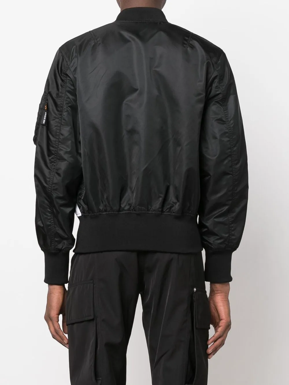 Alpha Industries contrasting-panel detail bomber jacket