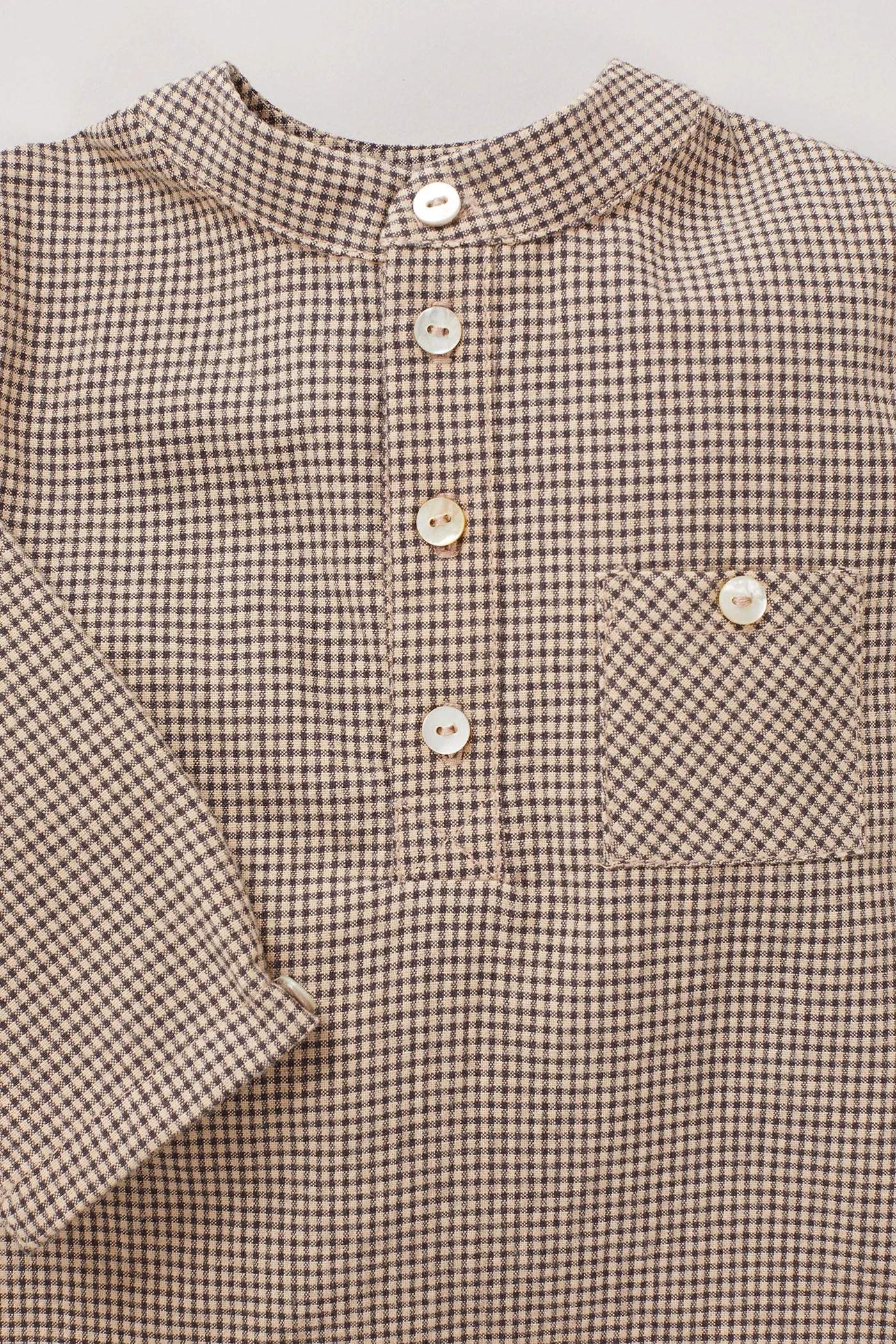 Apple Shirt -  Brown Check