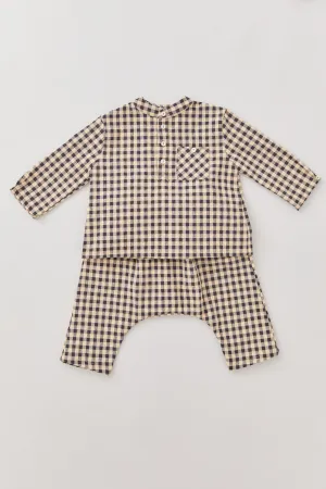 Apple Trousers - Latte Check