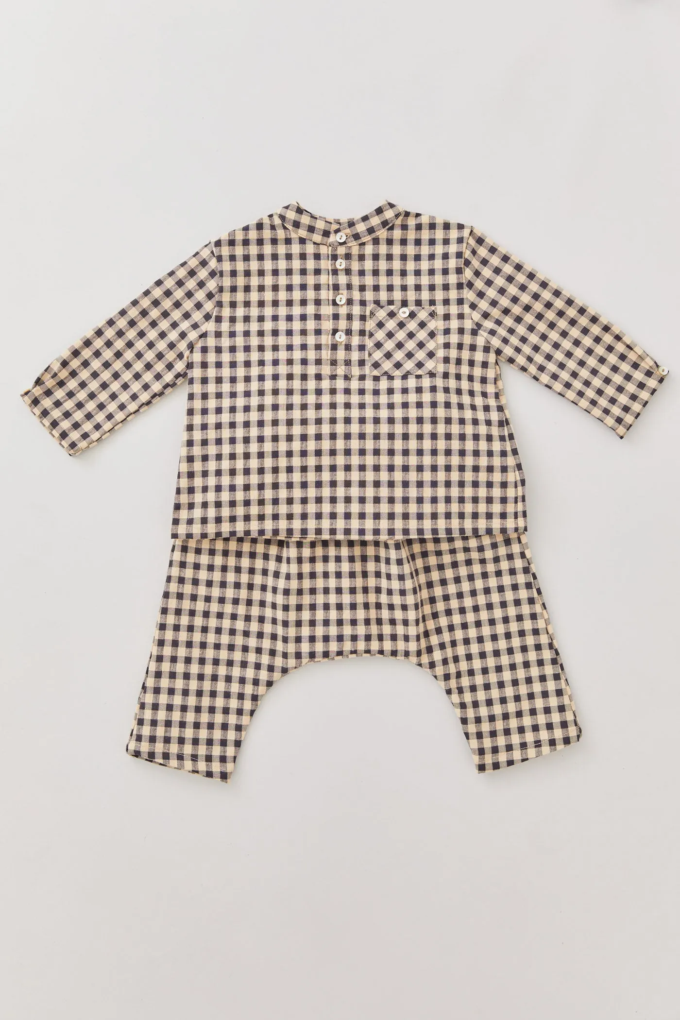 Apple Trousers - Latte Check