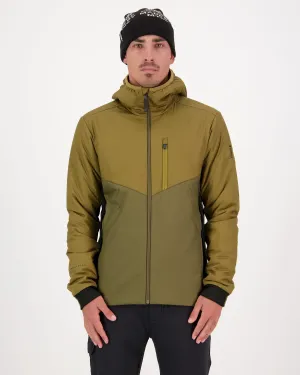 Arete Merino Insulated Hooded Jacket - Forest Floor