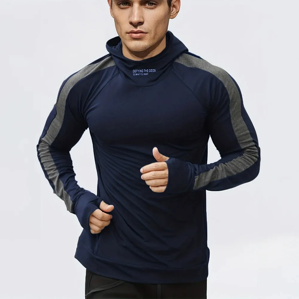 Autumn Compression Hoodie - Tight-Fit Sports Jogging Pullover