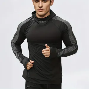 Autumn Compression Hoodie - Tight-Fit Sports Jogging Pullover
