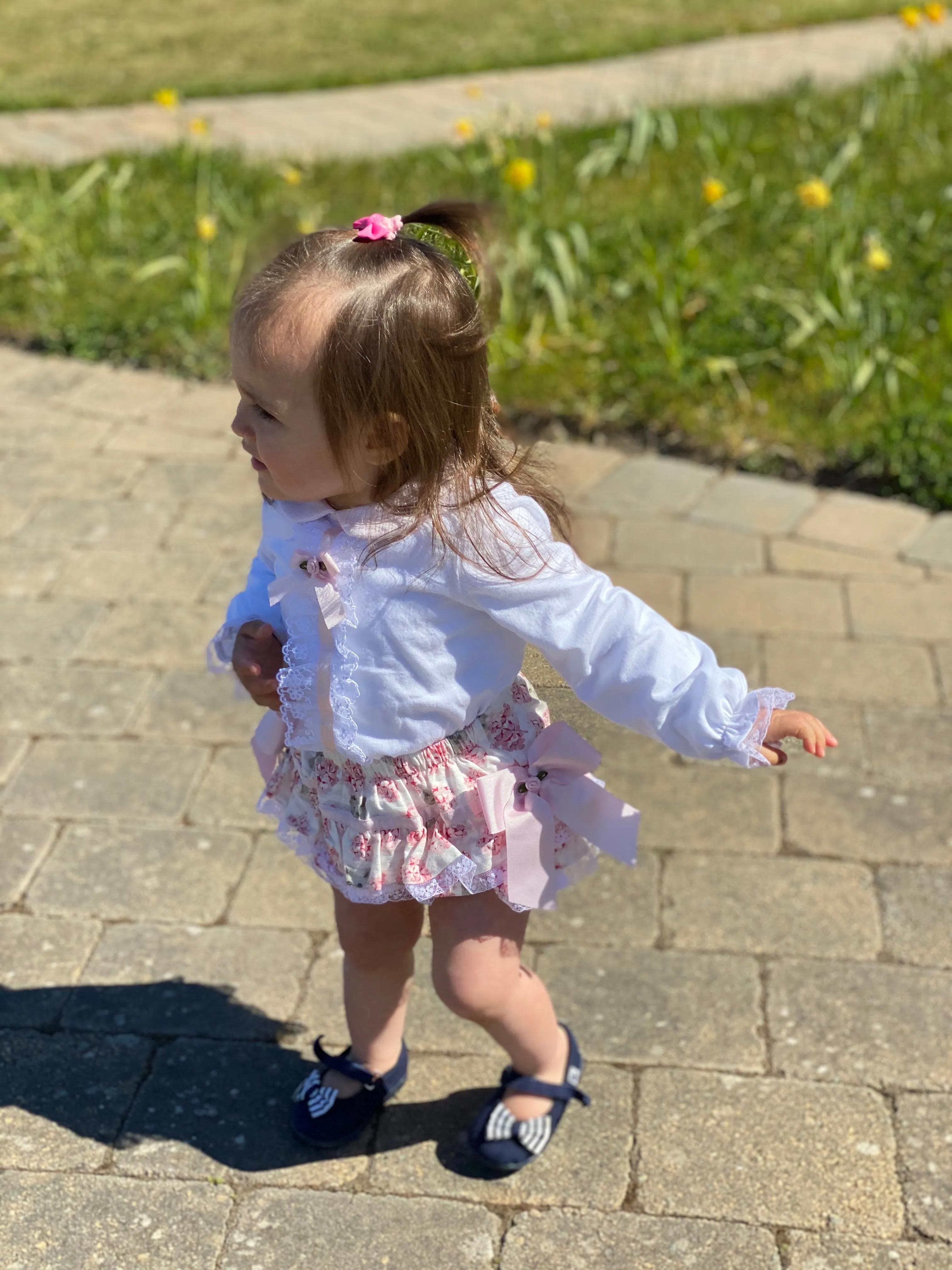 Baby Girl Pink Shorts Set