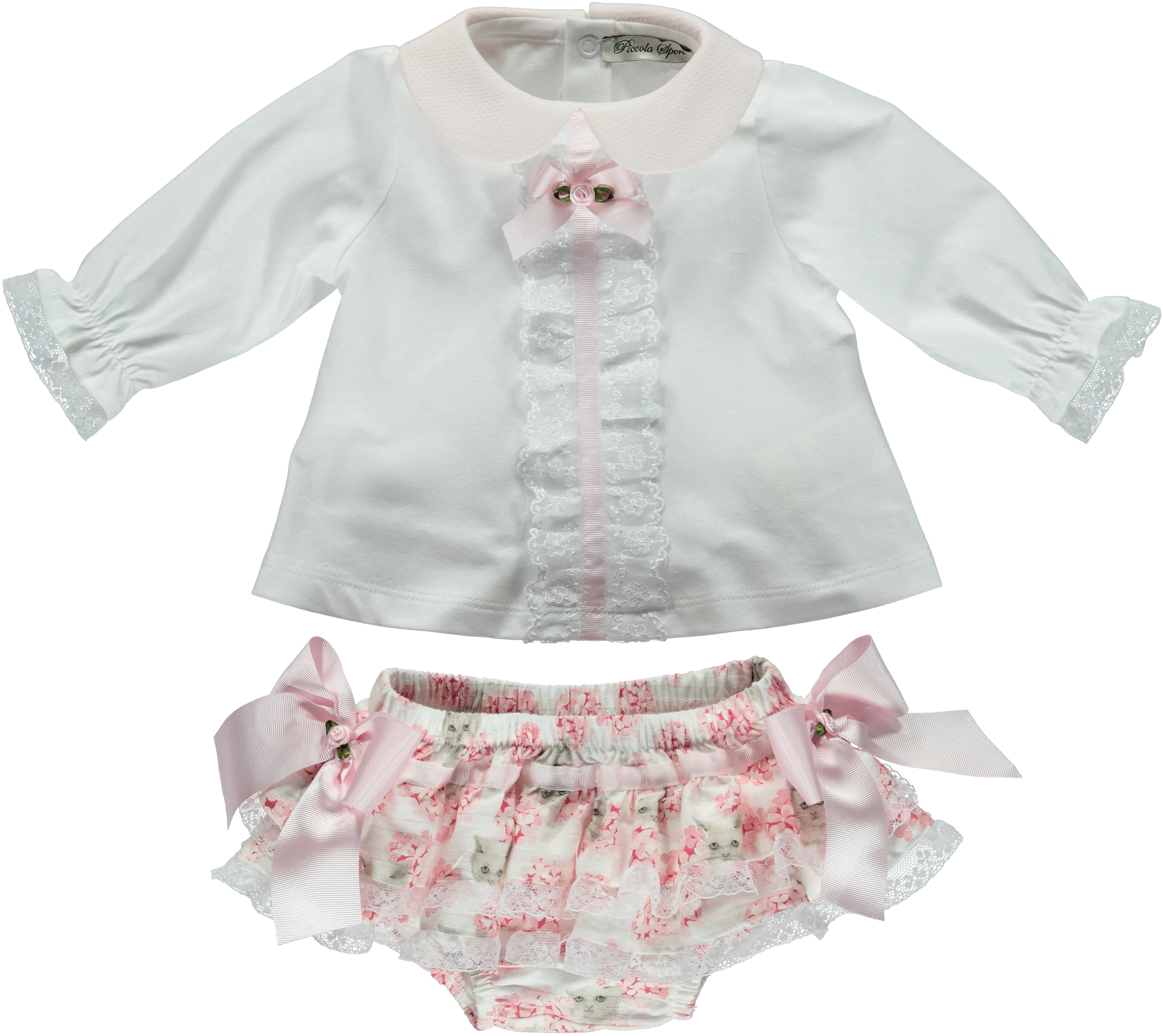 Baby Girl Pink Shorts Set
