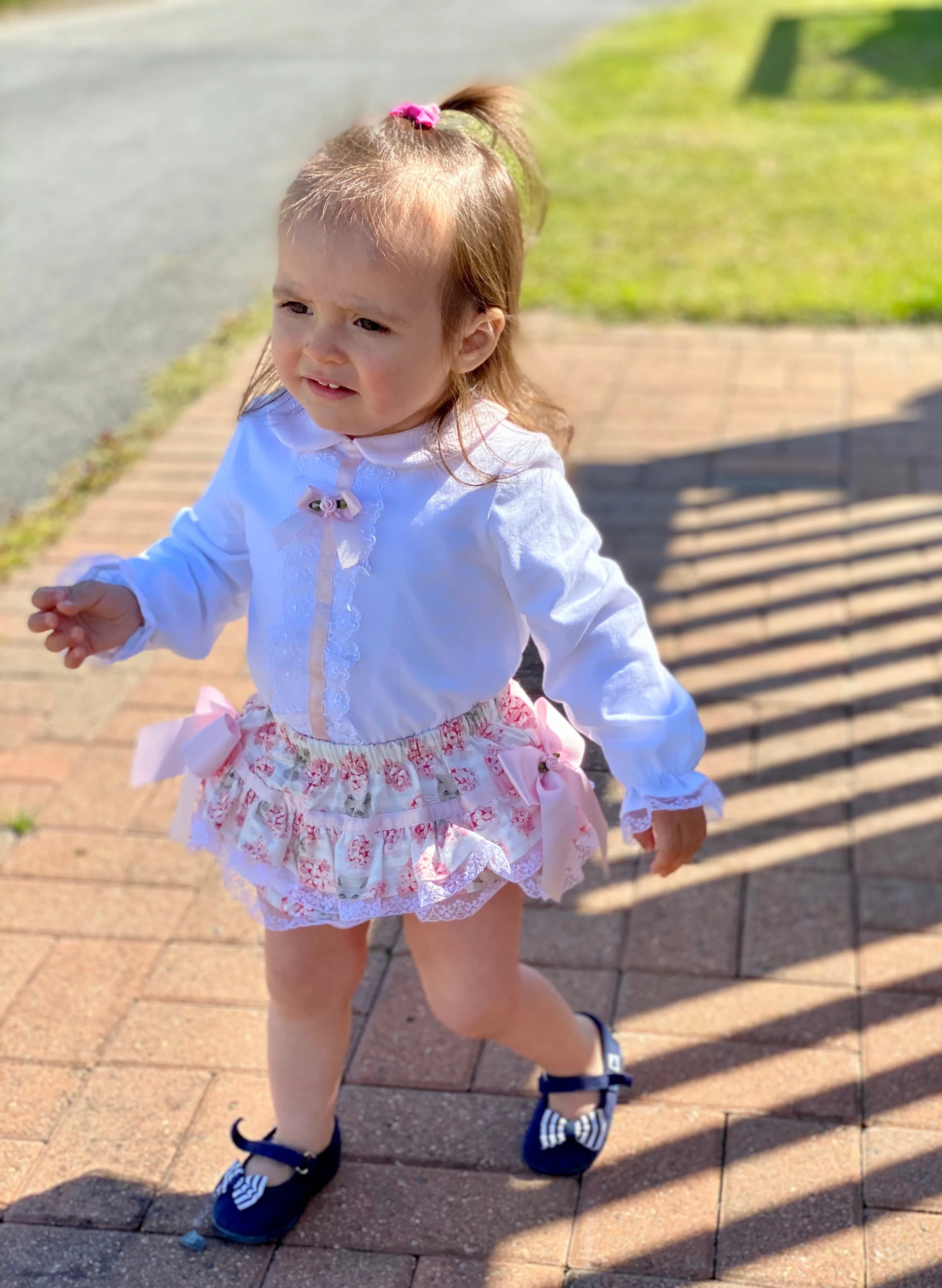 Baby Girl Pink Shorts Set
