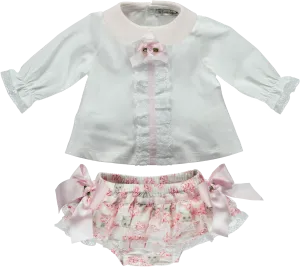 Baby Girl Pink Shorts Set