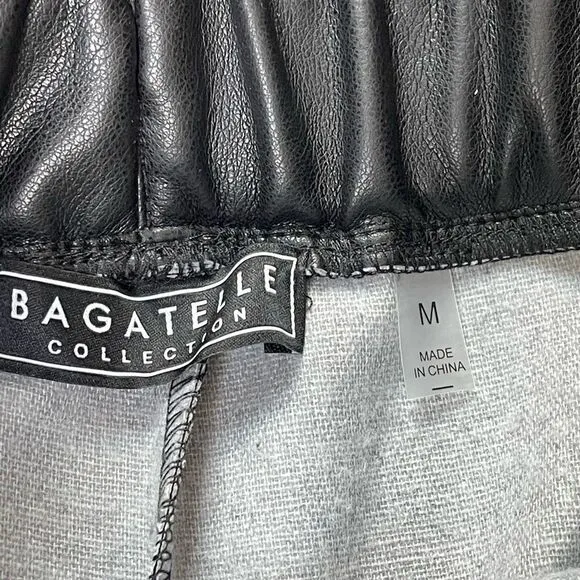 Bagatelle faux leather shorts black Sz M