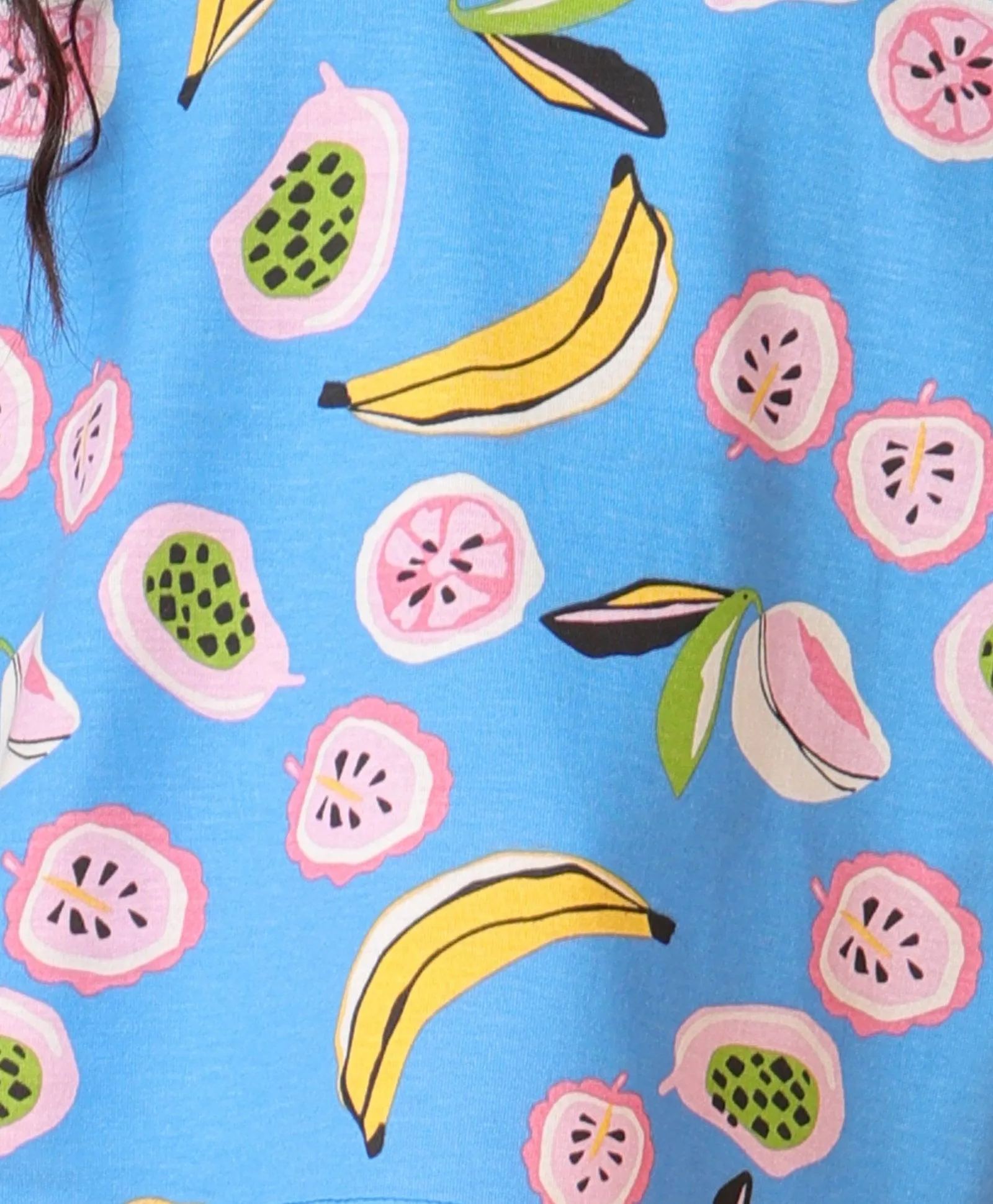BANANA BERRY PINK SHORTS SET - BLUE/PINK