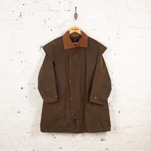 Barbour Backhouse Riding Wax Jacket Coat - Brown - XL