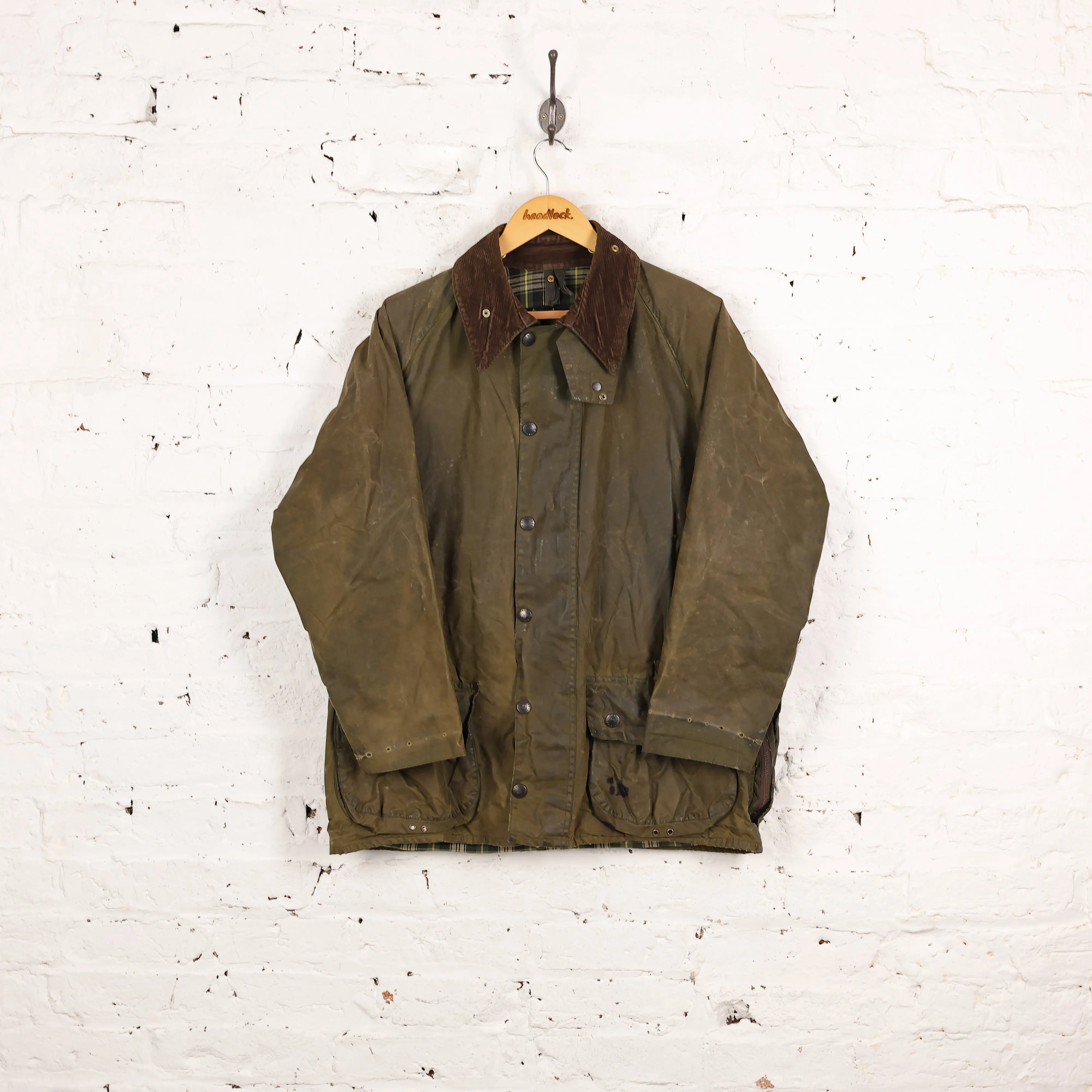 Barbour Beaufort Wax Jacket - Green - XL