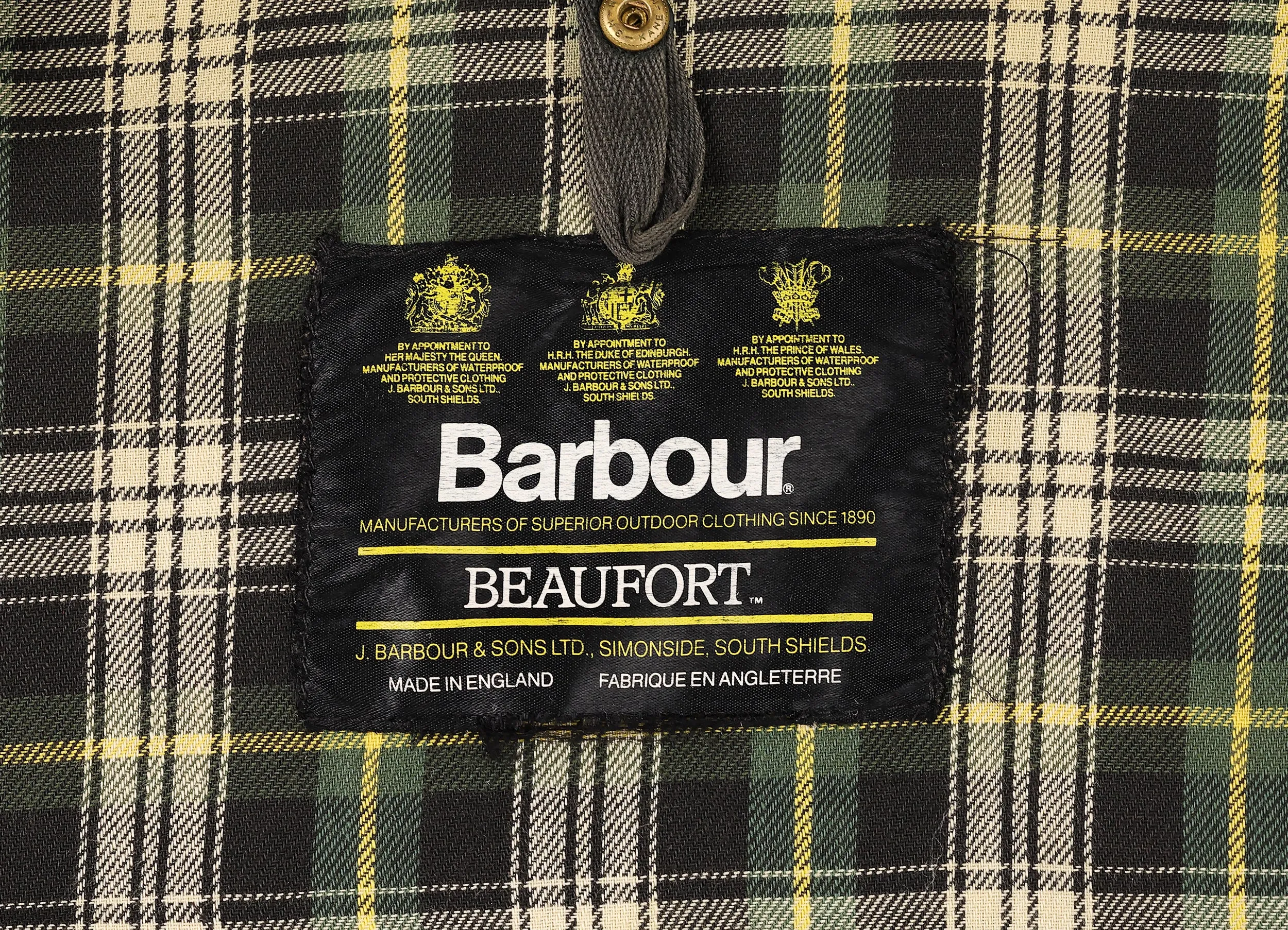 Barbour Beaufort Wax Jacket - Green - XL