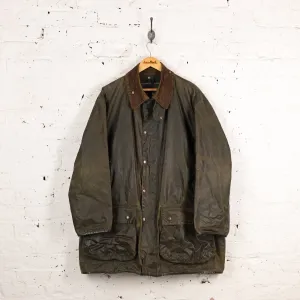 Barbour Northumbria Wax Jacket Coat - Green - XXL