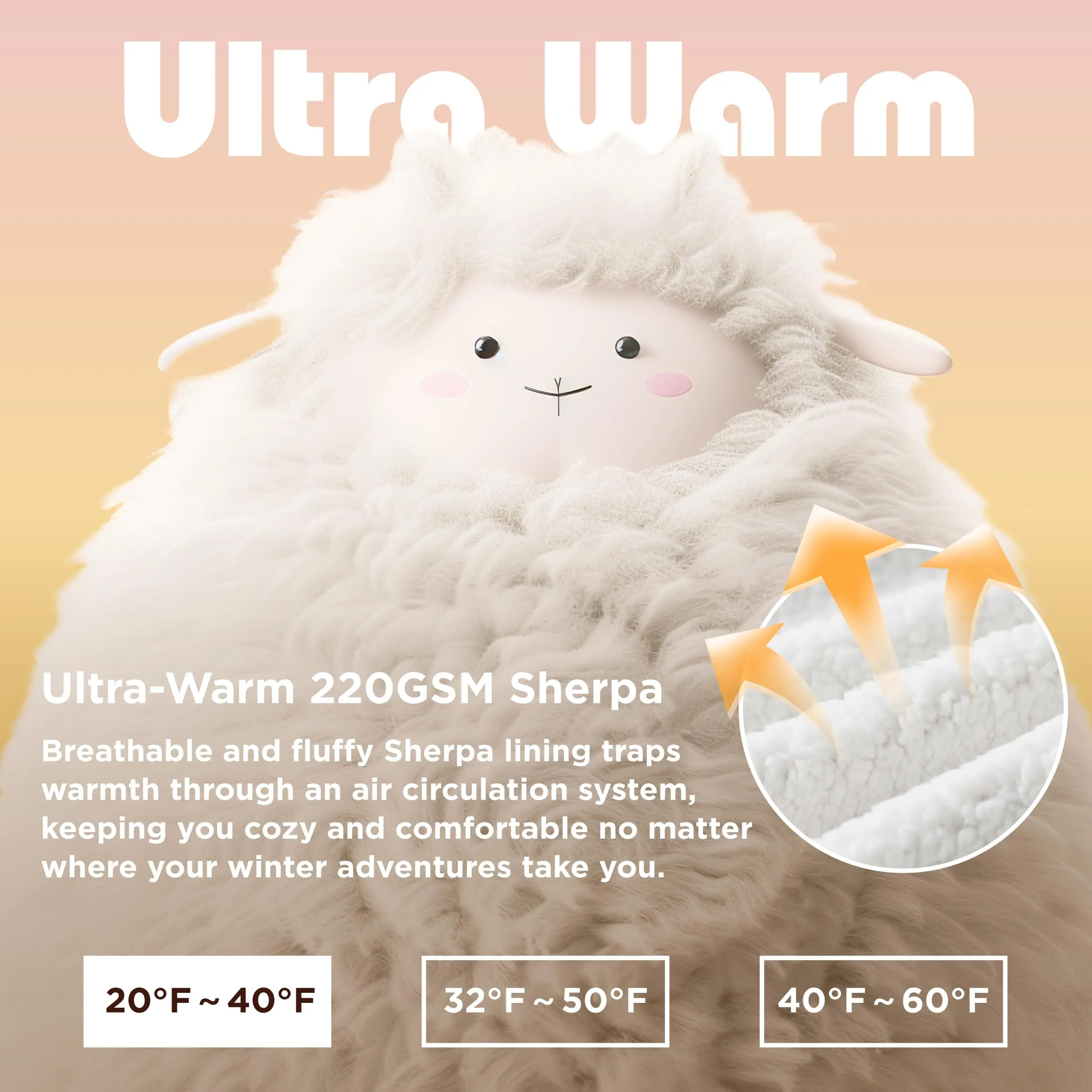 Bedsure Wearable Blanket Hoodie, Blanket Hoodies for Women Sherpa Hoodie as Gifts for Her Mom Girlfriend Kids, Hooded Blanket, Standard, Cat, Light Beige