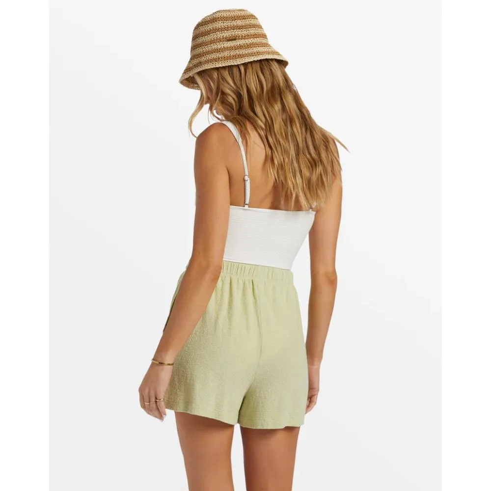 BILLABONG HARBOR ELASTIC WAIST SHORTS LIGHT AVOCADO