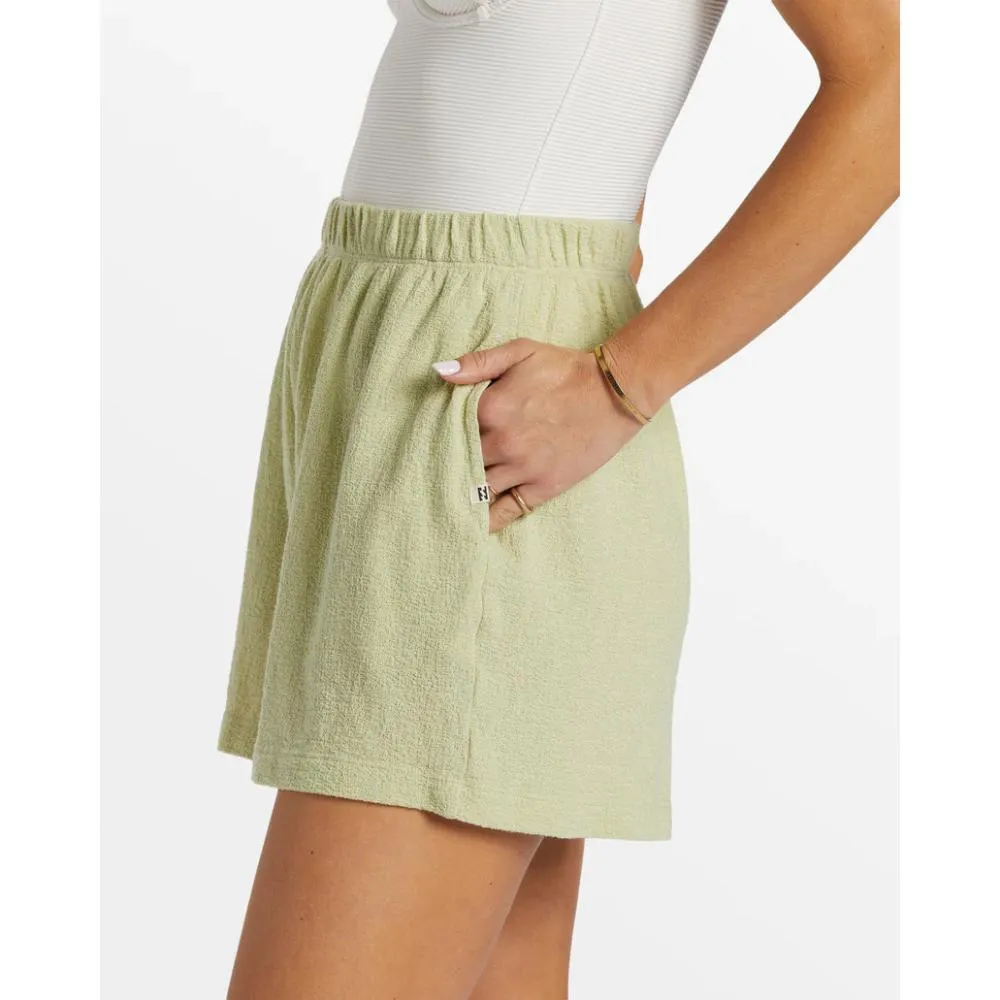 BILLABONG HARBOR ELASTIC WAIST SHORTS LIGHT AVOCADO
