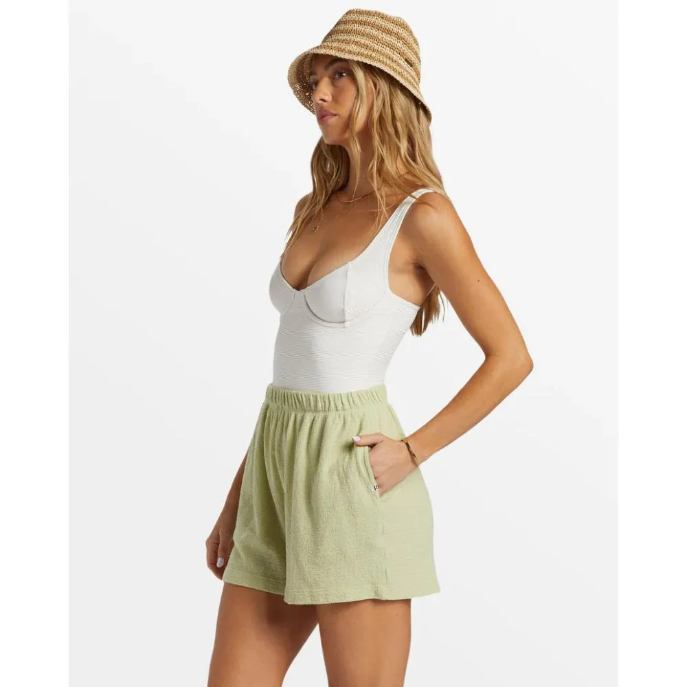 BILLABONG HARBOR ELASTIC WAIST SHORTS LIGHT AVOCADO