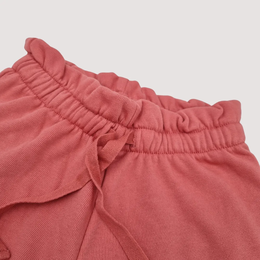 Birds Organic Cotton Trousers Salmon Colour