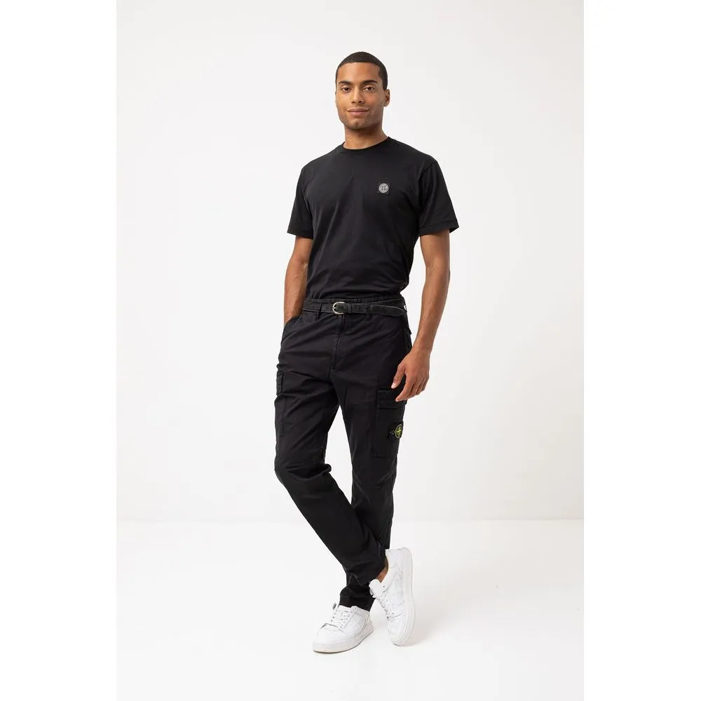 Black Cotton Jeans & Pant