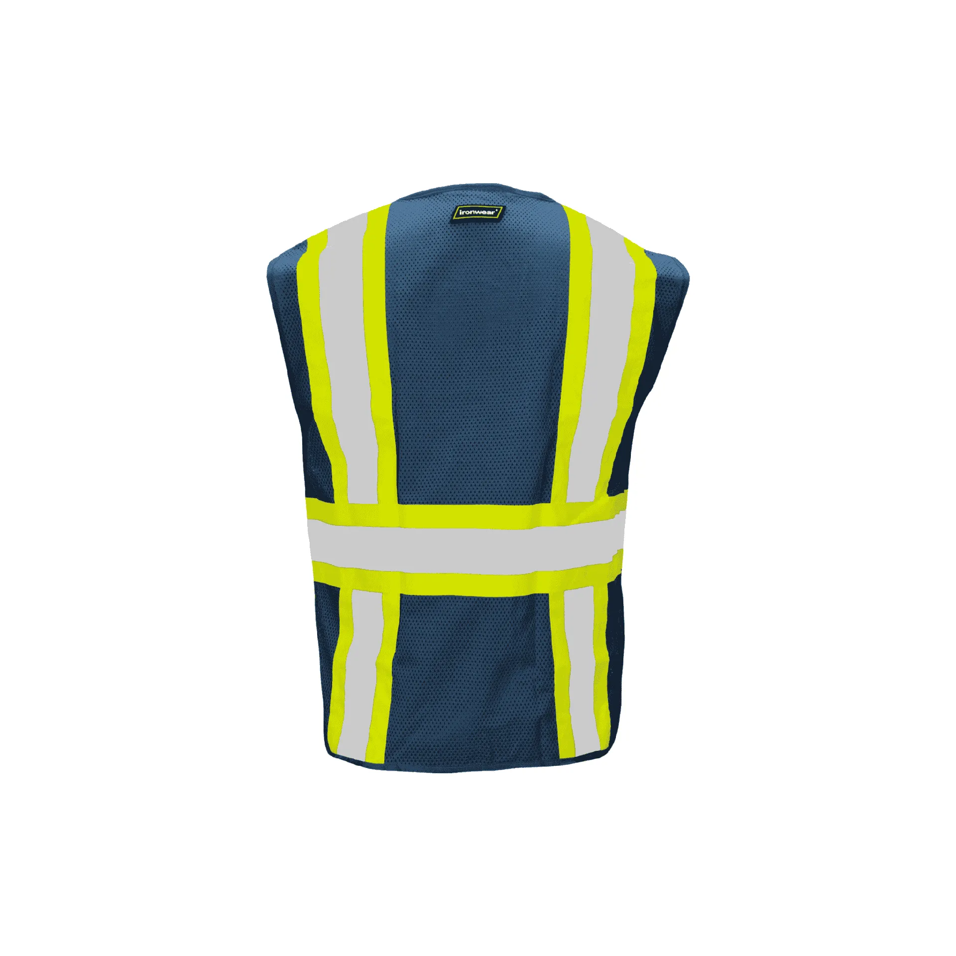 Blue Mesh Safety Vest (6 Pockets)