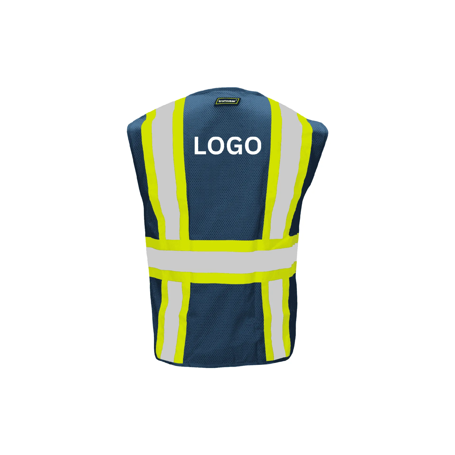 Blue Mesh Safety Vest (6 Pockets)