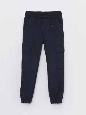Boys Cargo Jogger Pants With Elastic Waist