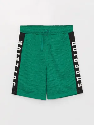Boys Shorts With Elastic Waist Printed